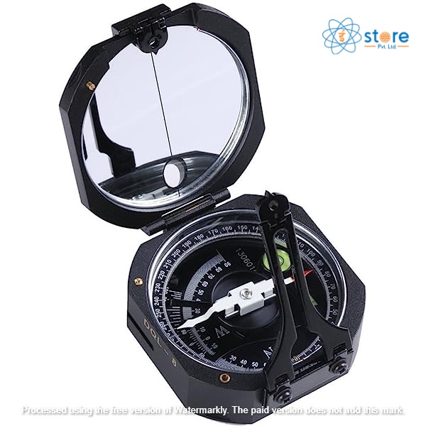 Surveyor Multifunction Compass With Mirror And Leather Pouch